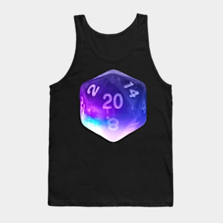 Nat20 in light purple and blue Tank Top